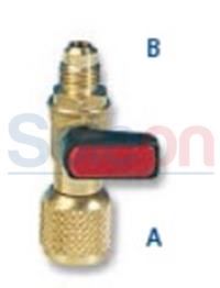 Ventil guľový s depresorom 1/4" x 5/16" 121RG4-5 Wigam